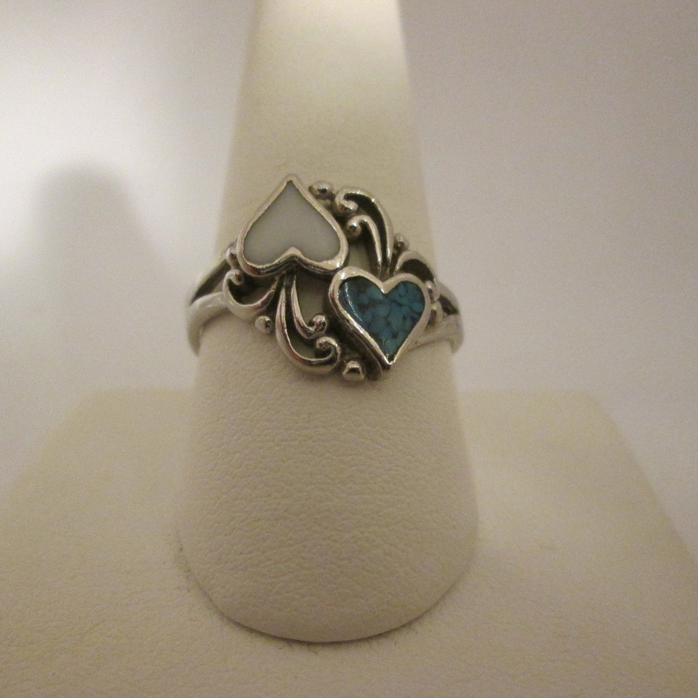 vintage heart size 10 ring